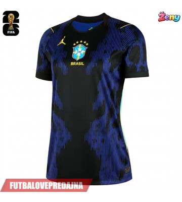 Lacne Ženy Futbalové dres Brazília MS 2026 Krátky Rukáv - Preč